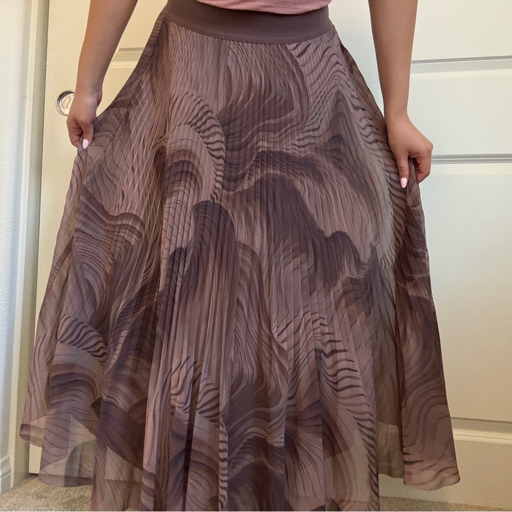 Wilfred Mauve and Brown Maxi Skirt